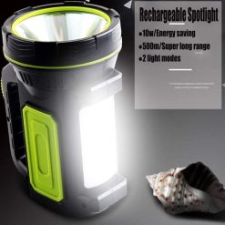 Rechargeable LED Flashlight with Side Light, 1000m Beam 6 V1188 MS 520 057 02