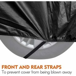 Alternative view of Outdoor Car Cover, Breathable Anti UV Dust and Snow Resistant, Black, 4.8 x 1.8 x 1.5 m