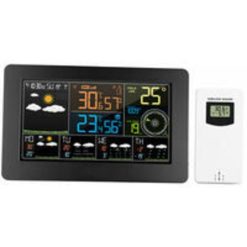 Alternative view of WiFi Color Weather Station with App Indoor Outdoor Temperature Humidity Pressure Wind Speed Clock