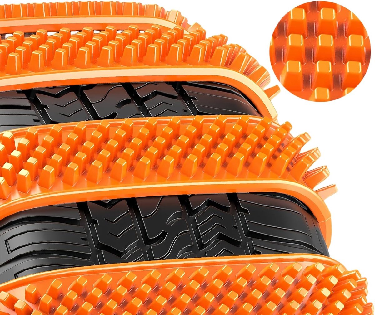 Snow Chain - Anti-slip for Car Tires - 8-pack - Reusable anti-slip cable ties - 88 x 4 cm - Adjustable tire chains - Suitable for cars, trucks, etc. - Universal snow chains - Anti-slip chains 4 Snow Chain - Anti-slip for Car Tires - 8-pack - Reusable anti-slip cable ties - 88 x 4 cm - Adjustable tire chains - Suitable for cars, trucks, etc. - Universal snow chains - Anti-slip chains - Image 4