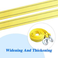 Alternative view of Tow rope Tow strap Tow rope car - 4 m 5000KG - nylon and steel - yellow