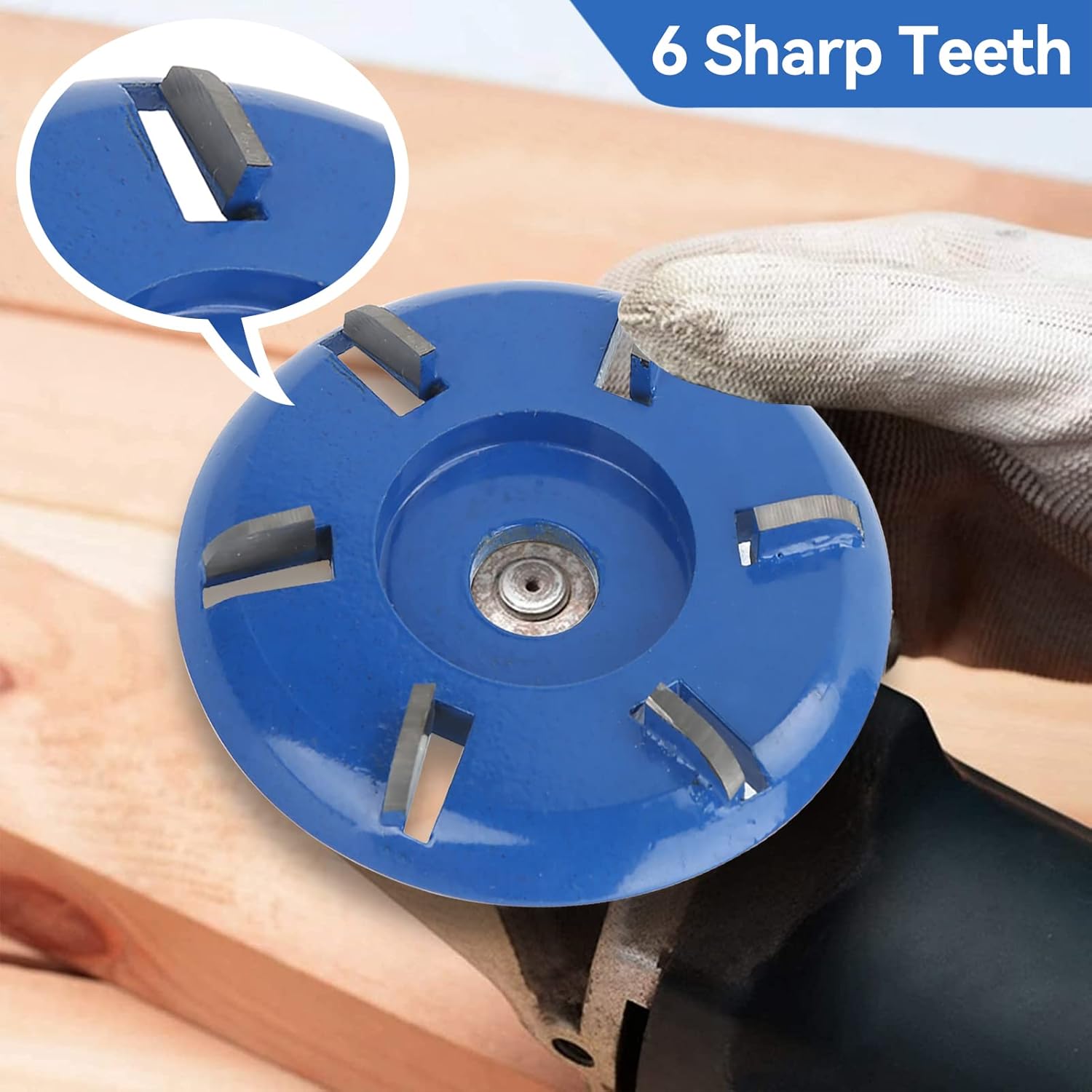 Wood router, wood milling, stump grinder angle grinder wood router 6 teeth chainsaw 4 Wood router, wood milling, stump grinder angle grinder wood router 6 teeth chainsaw - Image 4