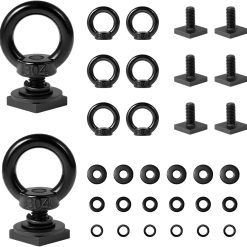 T track mount tie down anchor for roof rack, 8 piece stainless steel