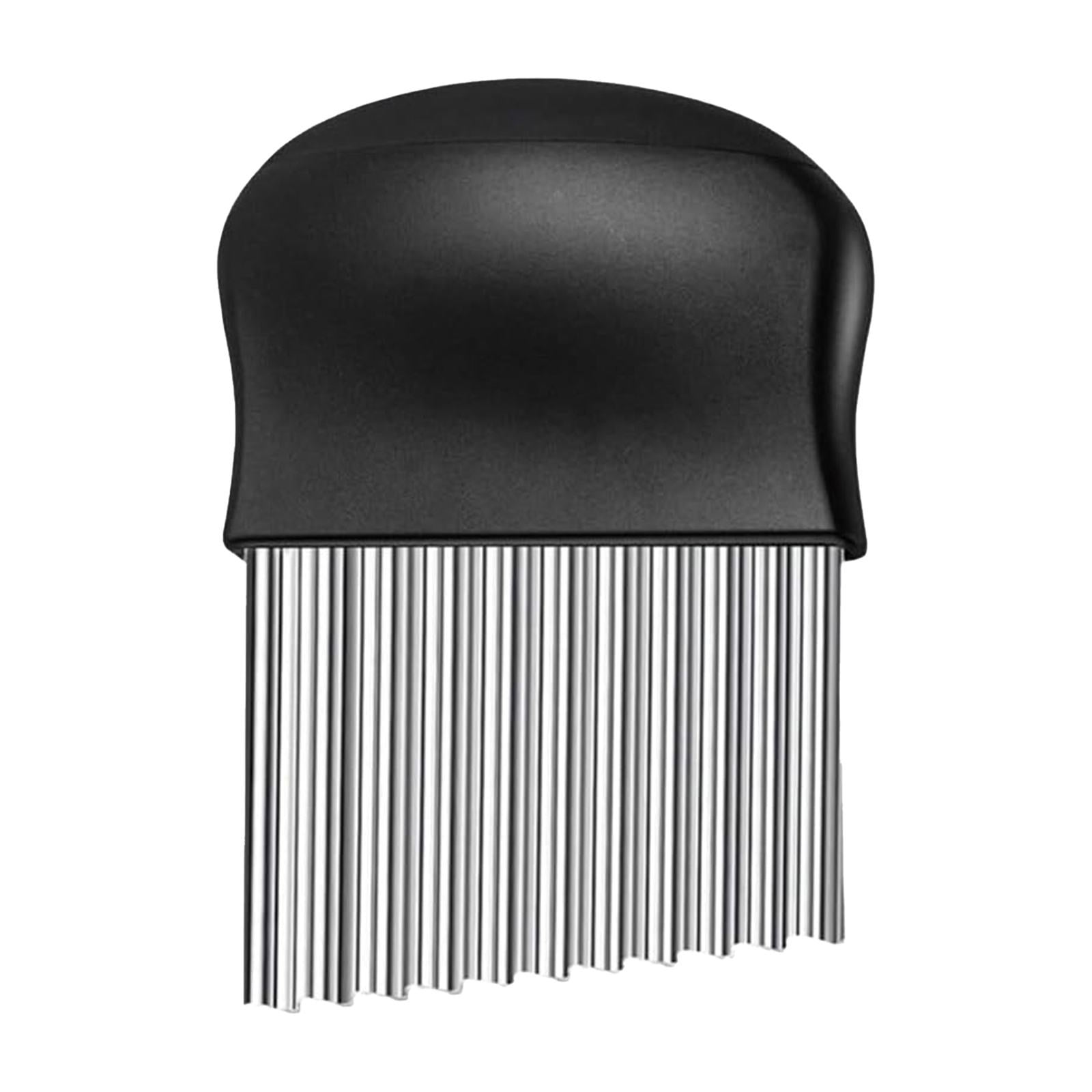 JWDX Crinkle Chopper, Wavy Potato Soap Cutting Tool French Fry Slicer Stainless Steel Blade Wooden Handle Serrator Chopping Knife A 1 JWDX Crinkle Chopper, Wavy Potato Soap Cutting Tool French Fry Slicer Stainless Steel Blade Wooden Handle Serrator Chopping Knife A