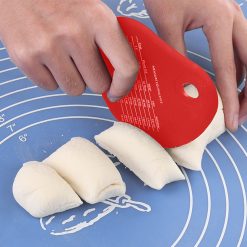 Alternative view of JWDX Peeler Clearance! Chief Stainless Steel Scraper Memo Scraper Cut Dough Silicone Scraper Blade, Kitchen Peeler Promotion Include 1×Noodle Cutter Red