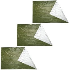 Emergency Blanket 3 Pack Camping Outdoor Survival