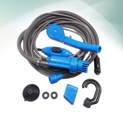 Portable camping shower pump 12V electric