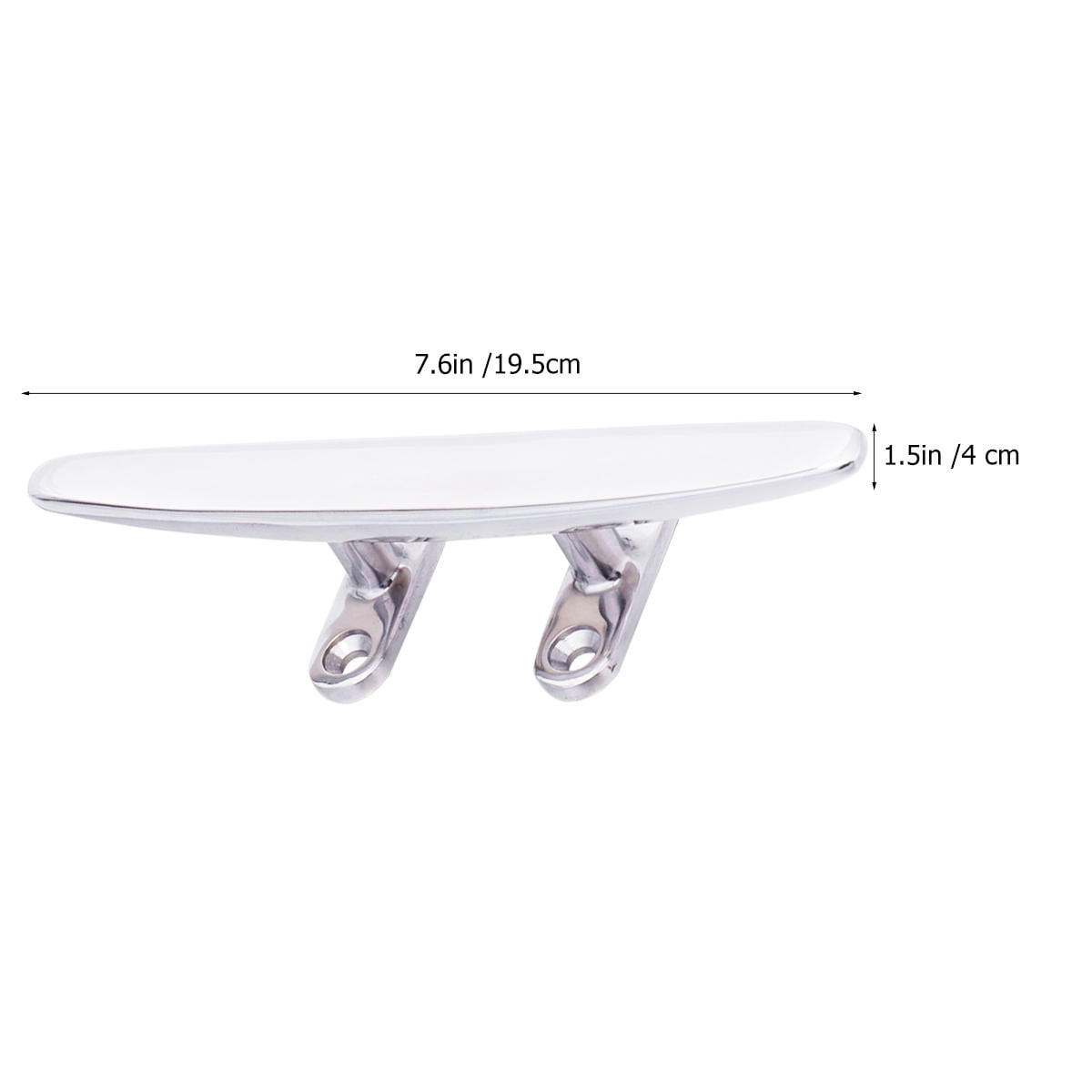 Marine Grade Stainless Steel Boat Cleat 8 Inch 2 Marine Grade Stainless Steel Boat Cleat 8 Inch - Image 2