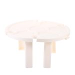 Small folding outdoor table 30cm white plastic