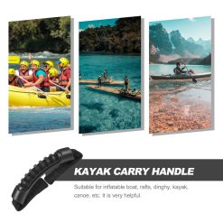 Alternative view of Ergonomic Kayak Handle Black Rubber Contour Grip
