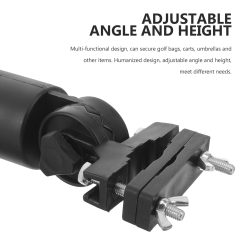 Alternative view of Golf cart umbrella holder black plastic