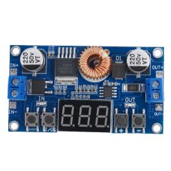 Alternative view of 5A 75W DC-DC Step-Down Power Supply Module with Voltmeter