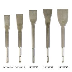 Curved Chisel Chisel Bit Drill Bit Round Shank Sds-Plus Square Handle 1Pc Carbon Steel Elbow Electric Pick Head 14×180×20Mm Smile Home 14×200×30Mm
