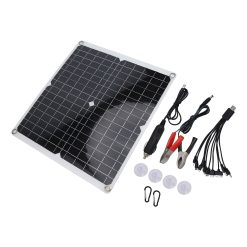 50W Solar Panel Kit 12 Volt Trickle Charger Battery Charger Maintenance Boat Rv Smile Home
