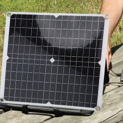 Alternative view of 50W Solar Panel Kit 12 Volt Trickle Charger Battery Charger Maintenance Boat Rv Smile Home