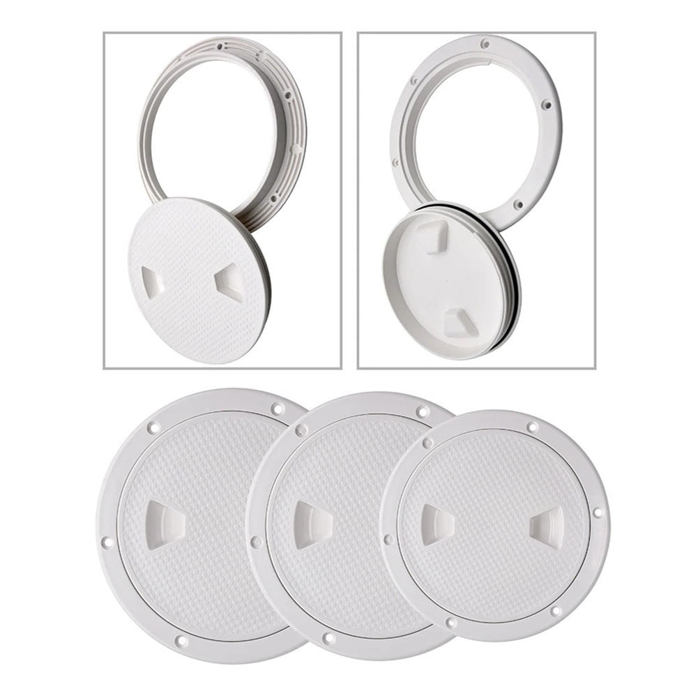 White round ABS marine inspection hatch with detachable cover 5 White round ABS marine inspection hatch with detachable cover - Image 5