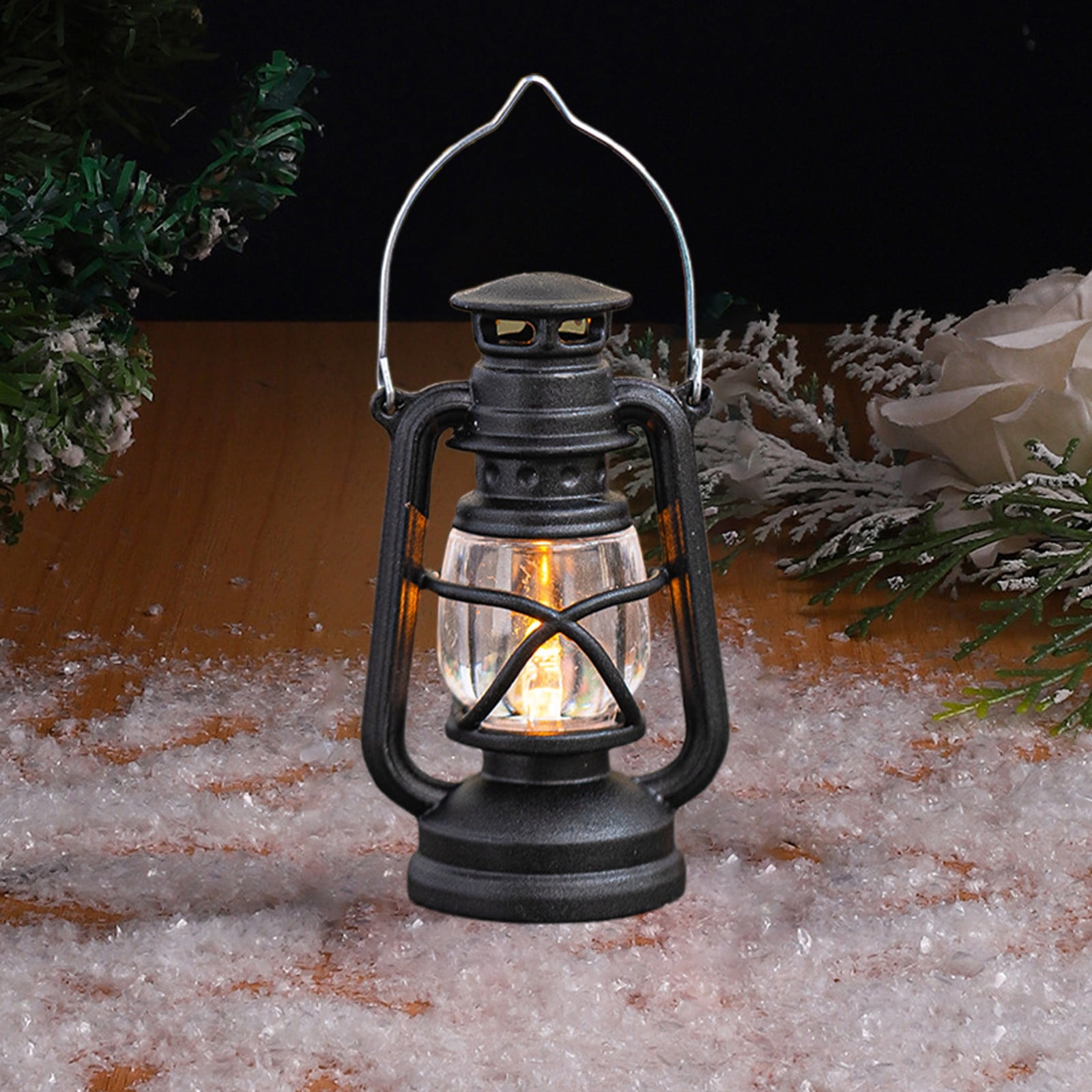 LED Hurricane Lantern with Dimmer, Warm White Battery Operated 5 LED Hurricane Lantern with Dimmer, Warm White Battery Operated - Image 5