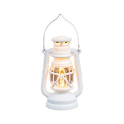 Alternative view of Vintage LED Hurricane Lantern, Warm White Battery Operated Lantern, Antique Metal Hanging Lantern with Dimmer Switch, 2024 New 150 Lumen for Indoor or Outdoor Usage White