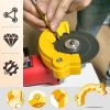 Drill bit sharpening guide tool for angle grinders