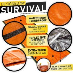 Emergency Sleeping Bag 84x36in Waterproof 11 V1189 LWWAL 20260401 05212 202604030936 05