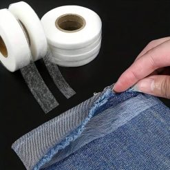 No sew Hemming Tape, Very Strong no sew Iron-On Hem Tape Perfect for Quick Clothing Repairs, Fabric Bonding, Adhesive Cloth Tape for Hemming and DIY Crafts One Size A