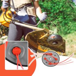 Alternative view of Universal String Trimmer Head,Brushcutter Weed Eater Replacement Attachment,Durable Design for Easy Whipper Trimmer Maintenance,Compatible with Most Garden & Lawn Care Tools