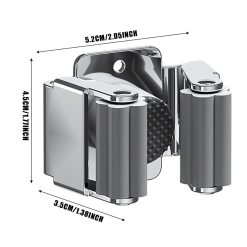 Alternative view of Broom Holder Wall Mount, Mop and Broom Holder Wall Mount, Stainless Steel Command Broom Holder with Screws, Garden Tool Storage Organizer for Kitchen, Home, Bathroom, Garage, 1 Pcs, 2.05x1.77x1.38 2.05" x 1.77" x 1.38" Silver