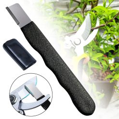 Gardening Tool Sharpener, Heavy Duty Gardening Scissors Sharpener, Quick Sharpener for Gardening PrunersKnives and Scissors, 1 Pcs, 4.72x0.47 4.72" x 0.47" Black*4