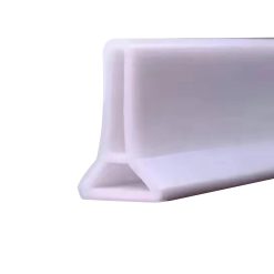 Collapsible Shower Threshold, Water Dam, 1.97" High Shower Barrier Water Stopper, Shower Water Guard To Keep Water In Shower Dry And Wet Separation Bathroom Wheelchair Accessible, 78.74x1.18x1.97 78.74" x 1.18" x 1.97" White