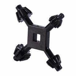 Alternative view of 4 in 1 Drill Chuck Key Wrench, 1/4" 3/8" 1/2" Sizes Replacement Tool for Electric Drills, Drill Presses, Power Tool Chucks, for DIY, Home Improvement, Construction Projects, 1 Pcs, 2.95x2.95 2.95" x 2.95" Black*2