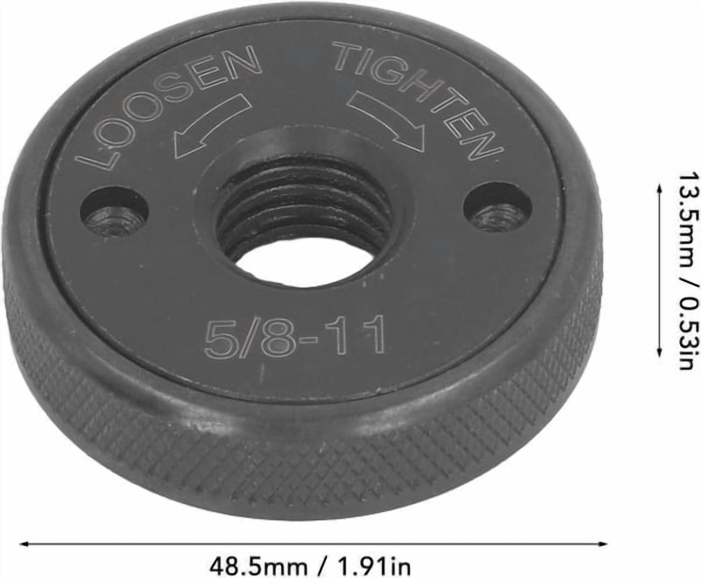 5/8-11 Angle Grinder Flange Nut,Fast Self-Locking Flange for Portable Polishing & Grinding Machines,Ideal for DIY Projects and Professional Metal/Non-Metal Surface Finishing,Durable 2 5/8-11 Angle Grinder Flange Nut,Fast Self-Locking Flange for Portable Polishing & Grinding Machines,Ideal for DIY Projects and Professional Metal/Non-Metal Surface Finishing,Durable - Image 2