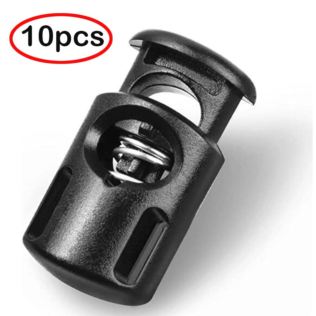 10Pcs Plastic Spring Cord Locks,Plastic Cord Locks Single Hole Spring Toggle Stopper Cord Stops,Cord Lock for Drawstring, Paracord Toggle Stopper Clasp,Shoelaces, Drawstrings, Paracord, Bags Black 1 10Pcs Plastic Spring Cord Locks,Plastic Cord Locks Single Hole Spring Toggle Stopper Cord Stops,Cord Lock for Drawstring, Paracord Toggle Stopper Clasp,Shoelaces, Drawstrings, Paracord, Bags Black