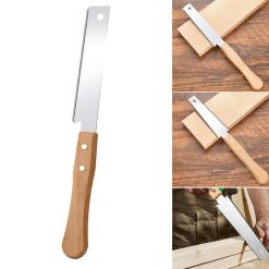 Alternative view of Japanese Pull Saw,Small Hand Saw, Japanese Double Pull Saw with Wooden Handle,Steel Blades and Wood Handles, Handsaw Cutting Edges, Flush Cutting Trim Tool for Carpentry(Silver2) Silver2