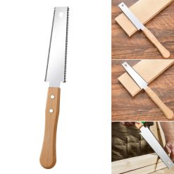 Alternative view of Japanese Pull Saw,Small Hand Saw, Japanese Double Pull Saw with Wooden Handle,Steel Blades and Wood Handles, Handsaw Cutting Edges, Flush Cutting Trim Tool for Carpentry(Silver2) Silver3