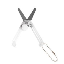 1 Pcs Mini Folding Scissors With Key Chain,1.85 Inch Keychain Scissors,Small Foldable Scissors,Portable Pocket Travel Scissors,Retractable Shears For Cutting, Scrapbooking, Crafting,(A,1.85x0.71 in) A