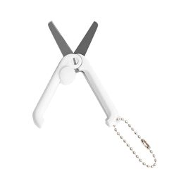 1 Pcs Mini Folding Scissors With Key Chain,1.85 Inch Keychain Scissors,Small Foldable Scissors,Portable Pocket Travel Scissors,Retractable Shears For Cutting, Scrapbooking, Crafting,(A,1.85x0.71 in) B