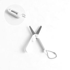 Alternative view of 1 Pcs Mini Folding Scissors With Key Chain,1.85 Inch Keychain Scissors,Small Foldable Scissors,Portable Pocket Travel Scissors,Retractable Shears For Cutting, Scrapbooking, Crafting,(A,1.85x0.71 in) B