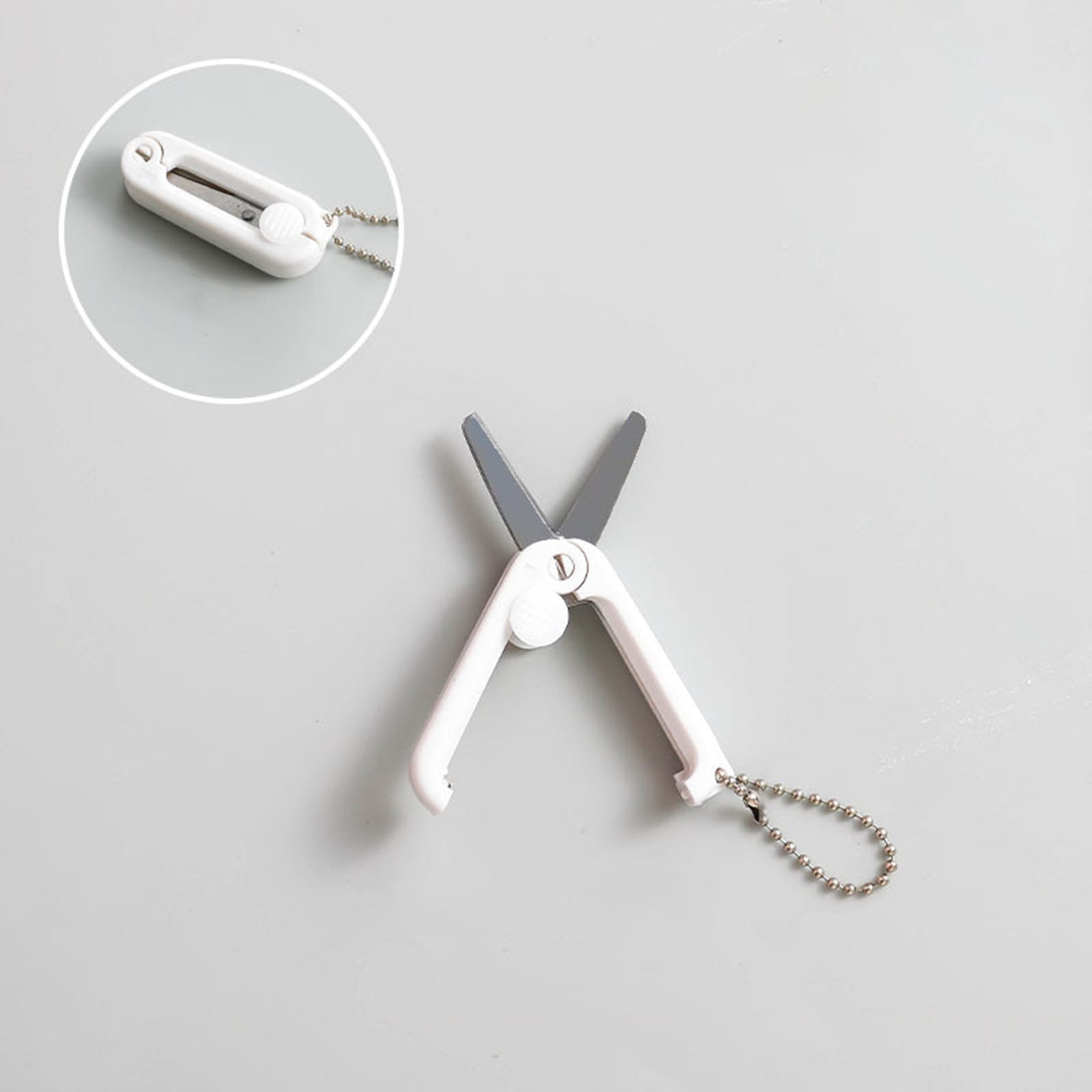 1 Pcs Mini Folding Scissors With Key Chain,1.85 Inch Keychain Scissors,Small Foldable Scissors,Portable Pocket Travel Scissors,Retractable Shears For Cutting, Scrapbooking, Crafting,(A,1.85x0.71 in) G 2 1 Pcs Mini Folding Scissors With Key Chain,1.85 Inch Keychain Scissors,Small Foldable Scissors,Portable Pocket Travel Scissors,Retractable Shears For Cutting, Scrapbooking, Crafting,(A,1.85x0.71 in) G - Image 2