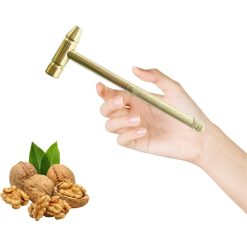 Alternative view of 6 in 1 Metal Mini Hammer,Portable Multitool Hammers,Metal Hammer and Screwdriver Multitool Set with Anti-Slip Grip Handle Slotted/Flat Head Phillips Screwdriver and Hammer(Gold) Gold(2pc)