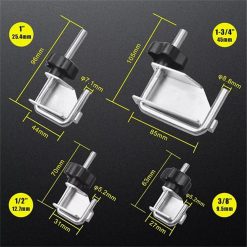Alternative view of 4PCS Fluid Line Hose Pinch Off Pliers Set,Fluid Line Hose Off Pinch Set Tool Hose Clamp Pliers Set 1-3/4" 1" 1/2" 3/8" for Fuel Radiator Heater Hose,Heavy-Duty Automotive Fluid Line Clamp Tool