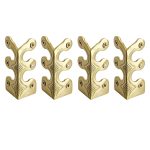 Solid Brass Corner Protectors, 4-Pack