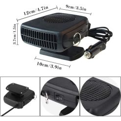 Alternative view of 2-in-1 Car Heater 200W 12V Cigarette Lighter Defogger and Cooling Fan
