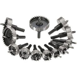 Hole saw set 13 piece HSS metal cutting 16-53mm