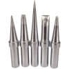 5-piece soldering iron tip set, Weller compatible