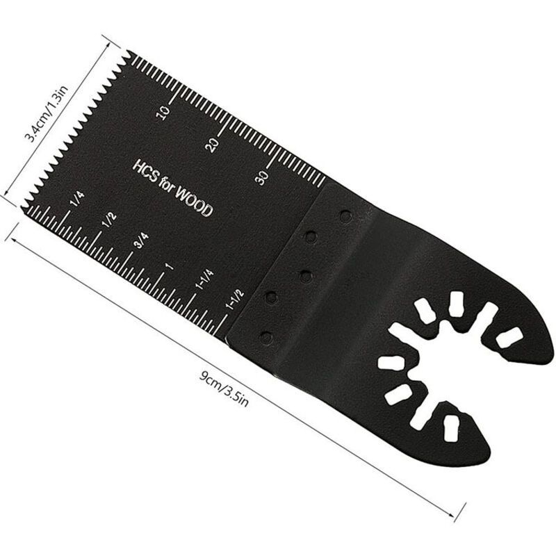 Oscillating saw blade kit 10 pack, 34 mm, high carbon steel 4 Oscillating saw blade kit 10 pack, 34 mm, high carbon steel - Image 4