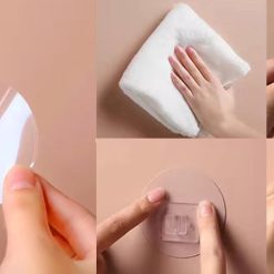 Alternative view of No Drilling Required Hair Dryer Holder | Hair Dryer Wall Bracket | Hair Dryer Holder | Hair Dryer Holder | Self-Adhesive | WHITE