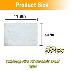 Alternative view of Carbon Felt Wick Bioethanol Fuel 5-Pack 11.8x7.87In
