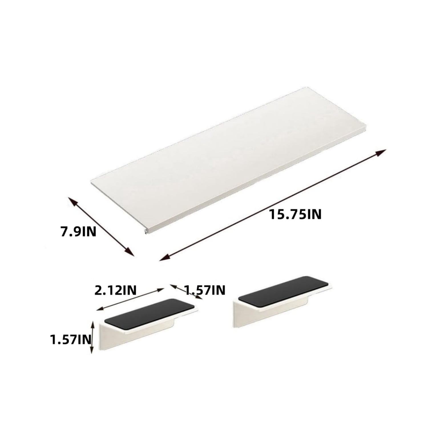 Carbon Steel Countertop Extension Board 15.75 x 7.9 In 2 Carbon Steel Countertop Extension Board 15.75 x 7.9 In - Image 2