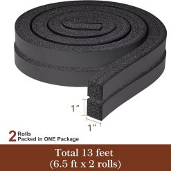 Alternative view of Foam weather stripping tape for air conditioner windows