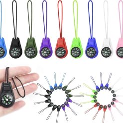 25-Piece Mini Compass Keychain Set Multi-Colour